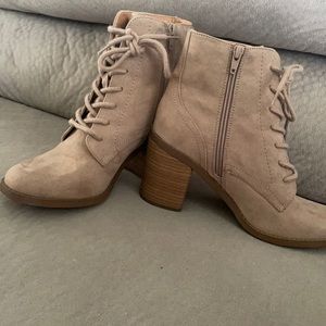 Tan booties